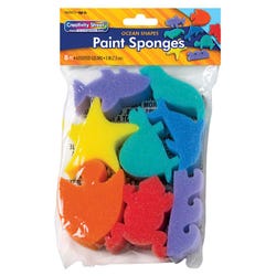 Image for Creativity Street Ocean Paint Sponge, 3 in, Pack of 8 from School Specialty