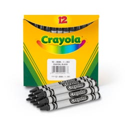 Image for Crayola Crayon Refill, Standard Size, Black, Pack of 12 from School Specialty
