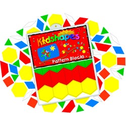 Image for Barker Creek Learning Magnets Pattern Blocks, Set of 108 from School Specialty