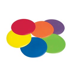 Image for Poly Enterprises Poly Spot Marker Set, 9 Inches, Vinyl, Assorted Color, Set of 6 from School Specialty