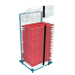 Image for AWT Port-O-Rack Drying Rack, 25-1/4 x 24-1/2 x 53-1/2 Inches, 50 Shelf from School Specialty