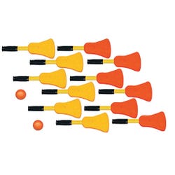 Image for DOM Super-Safe Scooter Board Broomball Set, 6 Each Color from School Specialty