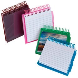 Image for Oxford Spiral Index Cards with Poly Covers, 3 x 5 Inches, 50 Card Book from School Specialty