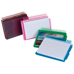 Image for Oxford Spiral Index Cards with Poly Covers, 3 x 5 Inches, 50 Card Book from School Specialty