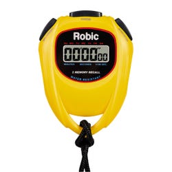 Image for Robic SC-429 Water Resistant All Purpose Stopwatch, Yellow from School Specialty