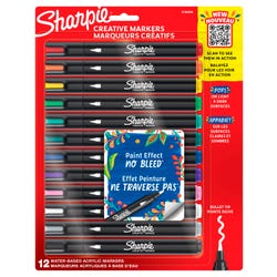 Image for Sharpie Creative Markers, Bullet Tip, Assorted Colors, Set of 12 from School Specialty