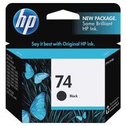 Image for HP 74 Ink Cartridge, CB335WN, Black from School Specialty