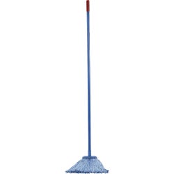 Image for Layflat Mop Combo Kit - (2) 16 Ounce Heads with Handle, 54 Inches, Screw, Blue from School Specialty