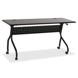 Image for Lorell Espresso/Silver Training Table, Black Base, 60 x 23.5 x 29.5 in from School Specialty