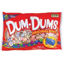 Dum Dum Pops Original Candy, Assorted, Pack of 300, Item Number 2026082