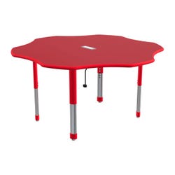 Image for Classroom Select Activity Table with Power, Flower, 60 Inches from School Specialty