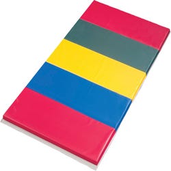 Image for FlagHouse Instructor Mat, 4 x 8 Feet, 2-3/8 Inch Thick, 2 Sided Hook and Loop, 2 Foot Panel, Rainbow from School Specialty