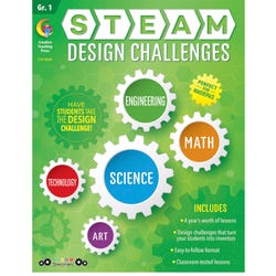 Image for Creative Teaching Press STEAM Design Challenges Resource Book, Grade 1 from School Specialty