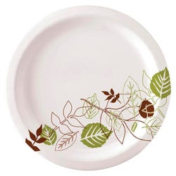 Image for Dixie Foods Heavyweight Pathway Design Paper Plate, 10 W in, White, Pack of 500 from School Specialty