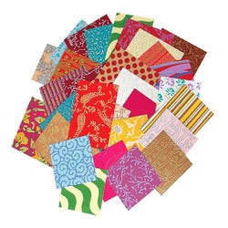 Image for Punjab Handmade Paper, Assorted Sizes and Colors, 1 lb from School Specialty