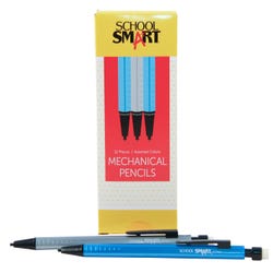 Image for School Smart Mechanical Pencils with Eraser, 0.7 mm Tip, No 2 Lead, Assorted Colors, Pack of 12 from School Specialty