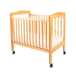 Image for L.A. Baby Window Crib with Clear End Panels, 39-1/2 x 26-1/2 x 38-1/2 Inches, Wood, Natural from School Specialty