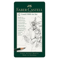 Image for Faber-Castell 9000 Graphite Pencils, Assorted Tips, Set of 12 from School Specialty