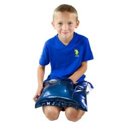 Image for Abilitations Vinyl Vibrating Weighted Lap Pad, Blue, 4 Pounds from School Specialty