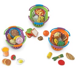 Image for Learning Resources New Sprouts Breakfast, Lunch and Dinner, 3 Baskets, 56 Pieces from School Specialty