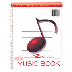 Image for Roaring Spring Music Notebook 11 x 8-1/5 Inches, White, 32 Sheets from School Specialty