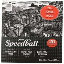 Image for Speedball Printmaking Pad, 8-1/2 x 11 Inches, 20 Sheets from School Specialty
