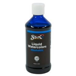 Image for Sax Liquid Washable Watercolor Paint, 8 Ounces, Turquoise from School Specialty