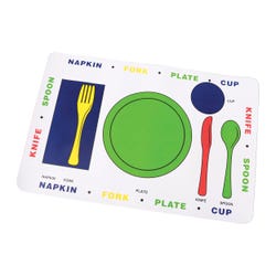 Image for Marvel Education Co Labeled Meal Mats, 12 x 18 Inches, Set of 4 from School Specialty