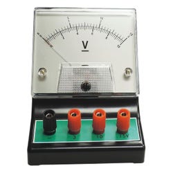 Image for Frey Scientific Economy DC Voltmeter Triple Range , 0-3V (0.1V); 0-10V (0.2V); 0-15V (0.5V) from School Specialty