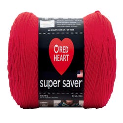 Image for Red Heart Acrylic Economy Super Saver Yarn, 4-Ply, Hot Red, 7 Ounce Skein from School Specialty