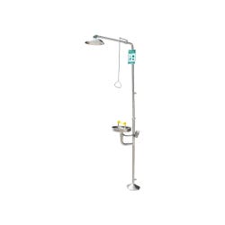 Image for Global Industrial Emergency Combination Shower with Eyewash Station, Stainless Steel from School Specialty