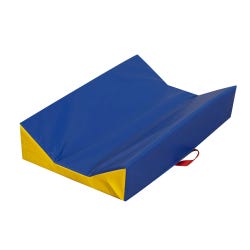 Children's Factory Cushion Portable Baby Changer, 29 x 18 x 6 Inches, Blue/Yellow, Item Number 2092373