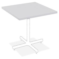 Image for Lorell Hospitality Table, Light Gray Square Tabletop, 42 x 42 Inches from School Specialty