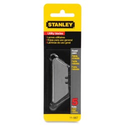 Image for Stanley Bostitch Interlock Round Point Replacement Knife Blade Refill for 10-189C, Steel Blade, Silver, Pack of 5 from School Specialty
