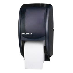 Image for San Jamar Duett Compact Standard Tissue Dispenser, 7 x 7-1/2 x 12-3/4 Inches, Pearl Black from School Specialty