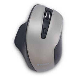 Image for Verbatim Silent Ergonomic Wireless Blue LED Mouse, Graphite from School Specialty