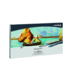Lyra Aquacolor Water Soluble Crayons, Assorted Color, Set of 48 Item Number 1401843