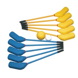 Image for Sportime Super Softouch Hockey Set, 10 Hockey Sticks, Yellow and Blue from School Specialty