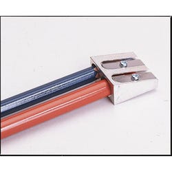 School Smart 2-Hole Handheld Pencil Sharpeners, Silver, Pack of 12, Item Number 078467