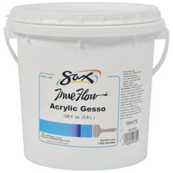 Image for Sax Acrylic Gesso Primer Paint, 1 Gallon, White from School Specialty