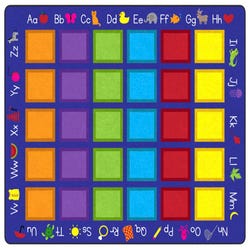 Image for Childcraft Colorful Squares Carpet, 6 x 9 Feet, Rectangle, Primary from School Specialty