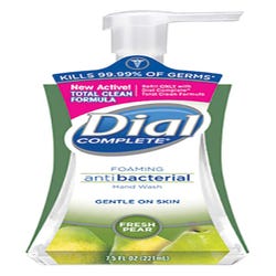 Image for Dial Complete Foaming Pump Soap, Fresh Pear Scent, 7.5 oz, Pack of 8 from School Specialty