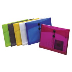 Image for Pendaflex ViewFront Poly Envelopes, Letter Size, Side Load, Assorted Colors, Pack of 24 from School Specialty