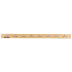 Image for Childcraft Wall Mount Coat Rack Strip, 8 Hooks, 59-1/2 x 1-7/8 x 4 Inches from School Specialty