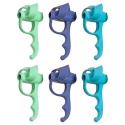 Image for The Pencil Grip Inc Five Finger Pencil Grips, Assorted Colors, Pack of 6 from School Specialty