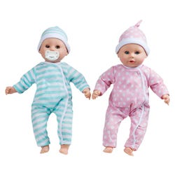 Image for Melissa & Doug Mine to Love Luke & Lucy Twin Dolls, 15 Inches, Caucasian from School Specialty