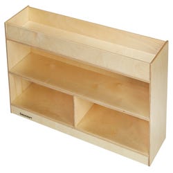 Image for Childcraft Narrow Storage Unit with Well Top, 3 Compartments, 47-3/4 x 12 x 20 Inches from School Specialty