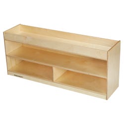 Image for Childcraft Narrow Storage Unit with Well Top, 3 Compartments, 47-3/4 x 12 x 20 Inches from School Specialty