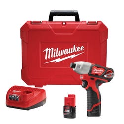 Image for Milwaukee M12 Driver Kit, 1/4 in Hex, 12 V from School Specialty