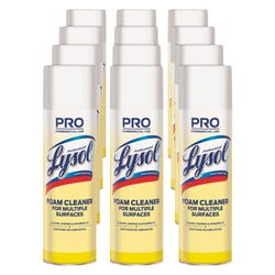Image for Lysol Professional Disinfectant Foam Cleaner, 24 Ounces, Fresh Clean Scent, Pack of 12 from School Specialty